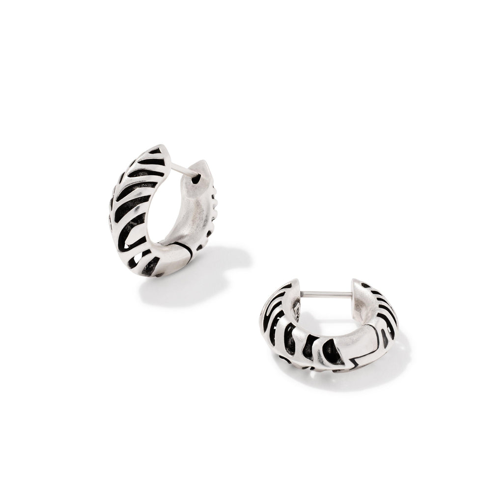 Tiger Striped Mikki Huggie Earrings