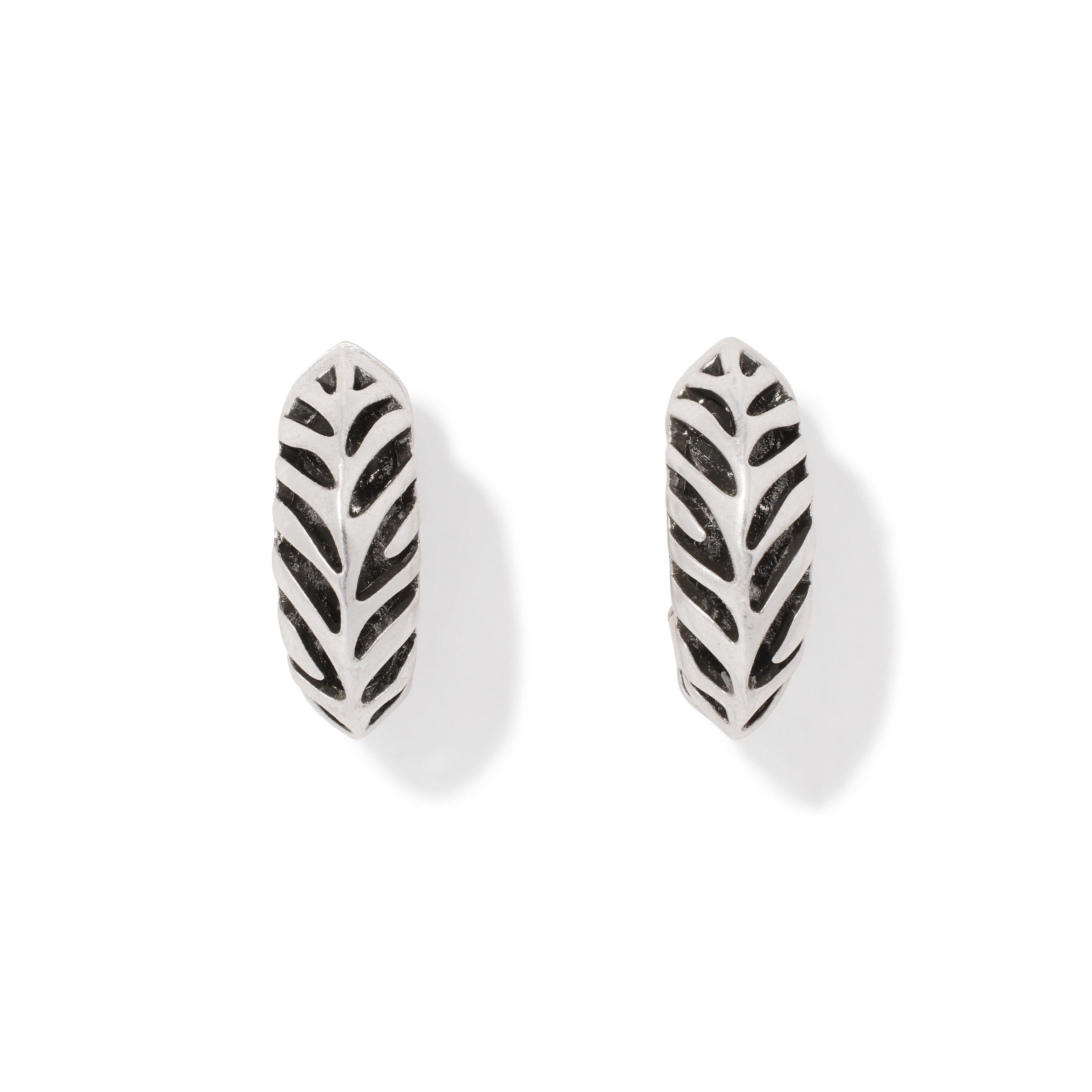 Tiger Striped Mikki Huggie Earrings