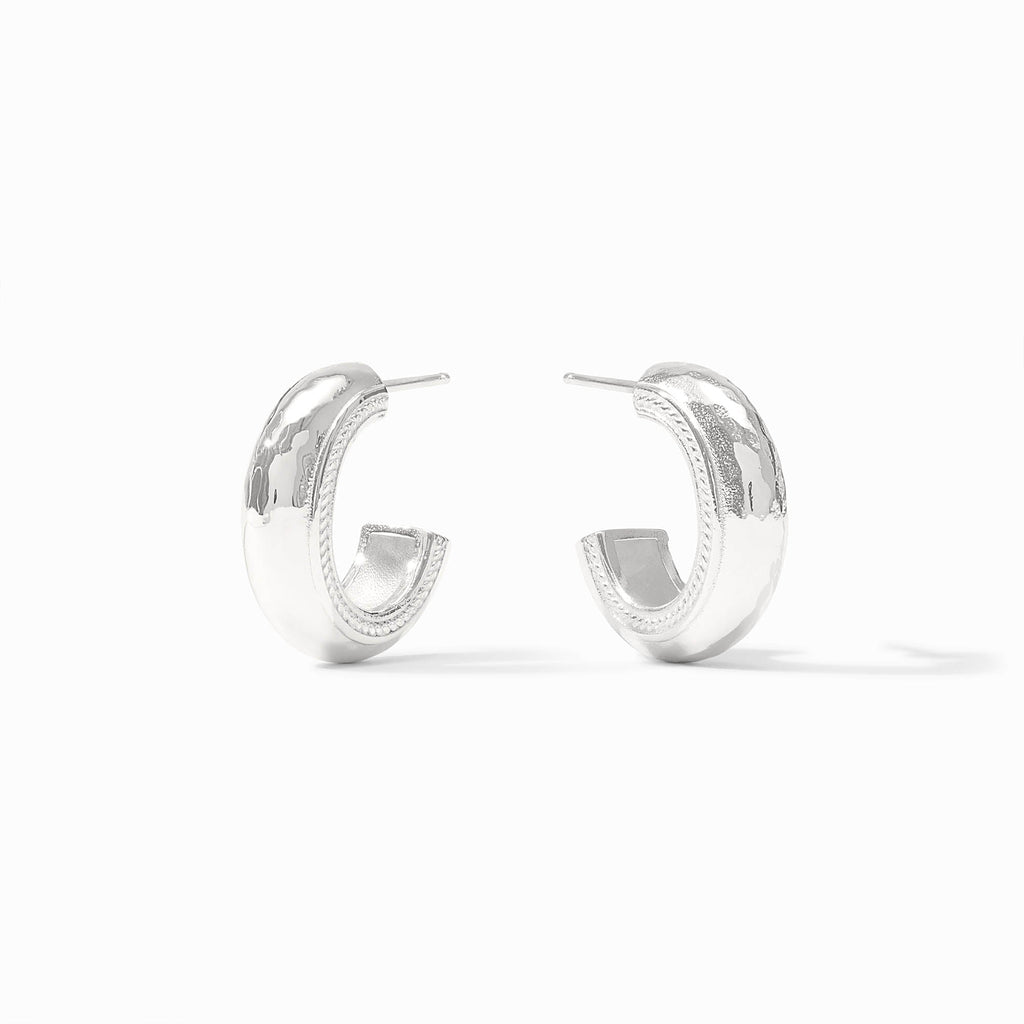 Julie Vos Cannes Hoop - Silver Small