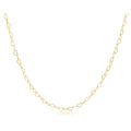 17in choker love chain - gold