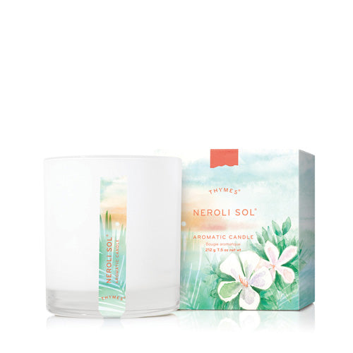 Poured Candle, Glass Jar, Neroli Sol