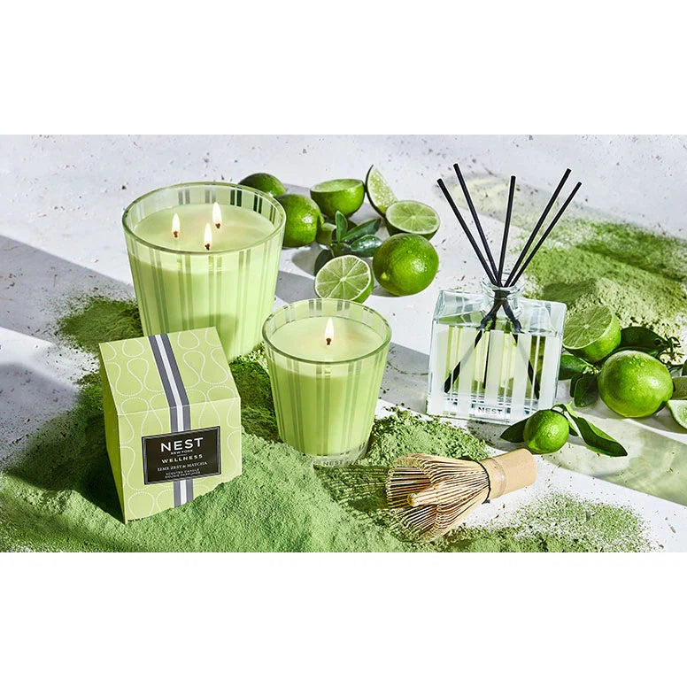 Classic Candle, Lime Zest & Matcha