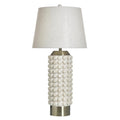 Brie & Antique Brass Norman Wyatt Table Lamp