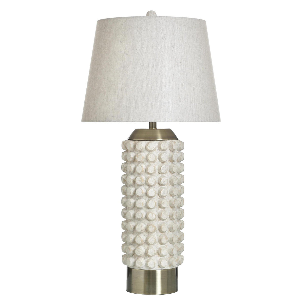 Brie & Antique Brass Norman Wyatt Table Lamp
