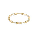 enewton classic joy pattern 5mm bead bracelet, gold