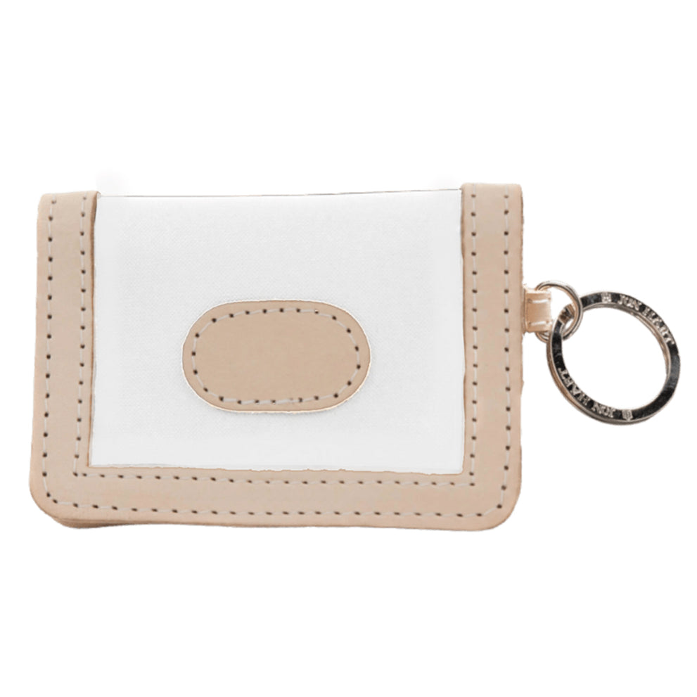 Jon Hart ID Wallet White Coated Canvas