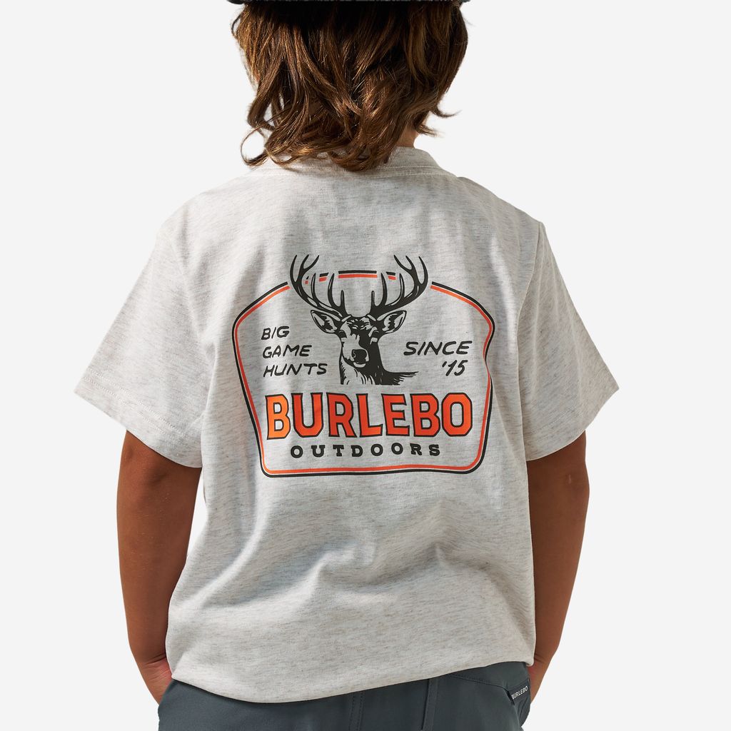 Burlebo Youth Short Sleeve Graphic Tees - Oatmeal
