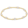 enewton   classic purpose pattern 4mm bead bracelet, pearl