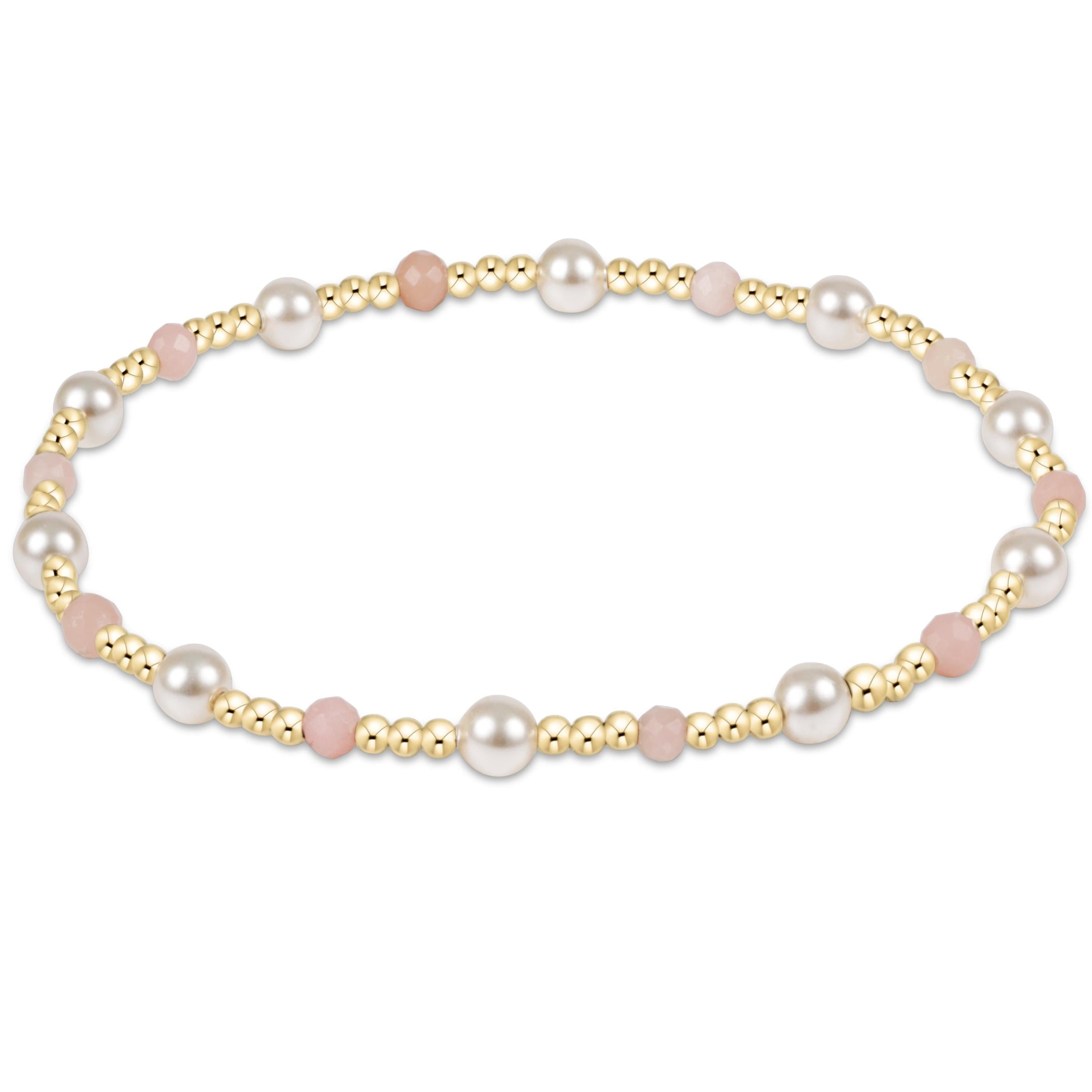 enewton pearl sincerity 4mm gem bracelet - pink opal