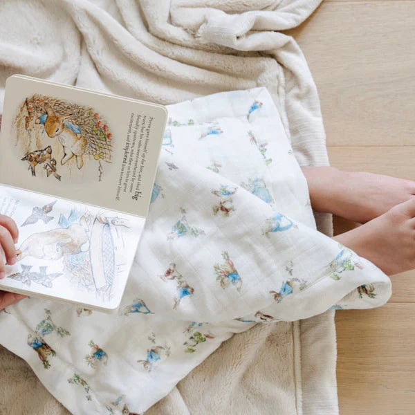 Peter Rabbit Bamboo Rayon Muslin/Lush Mini Blanket