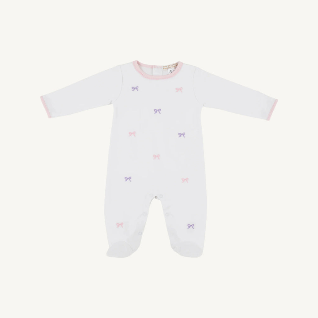 Rock Me Romper, Embroidered Bows