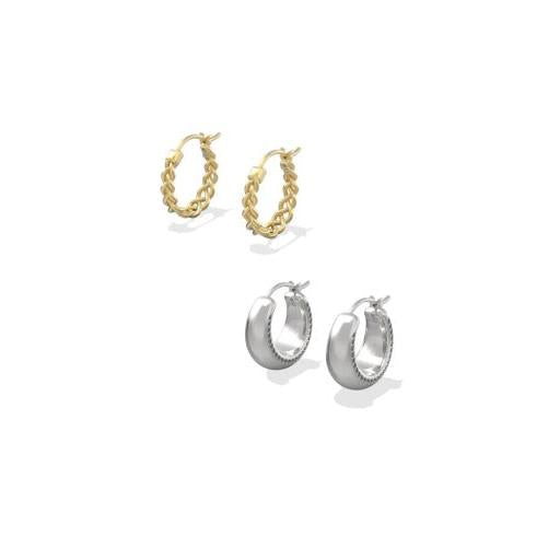 Gabriella Set Of Huggie Earrings