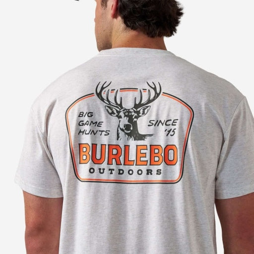 Burlebo Adult Short Sleeve Tee - Big Game Hunts - Oatmeal