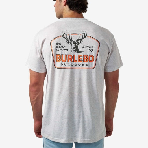 Burlebo Adult Short Sleeve Tee - Big Game Hunts - Oatmeal