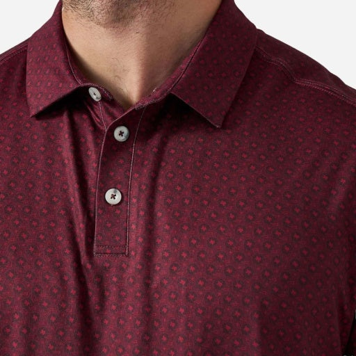 Performance Polo - Vintage Helmets - Maroon