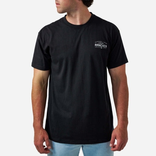 Burlebo Adult Short Sleeve Tee - Local Rancher - Black