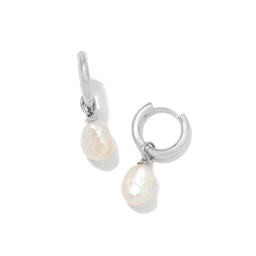 Willa Pearl Huggie Earrings