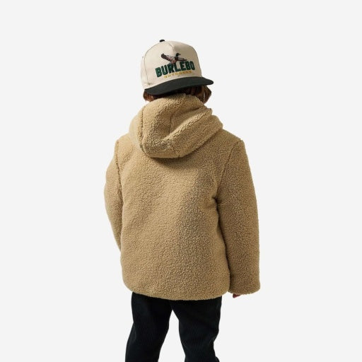 Youth Mountain Fleece - Reversible Hoodie Jacket - Tan - image 2