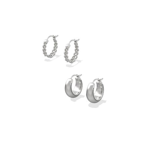 Gabriella Set Of Huggie Earrings
