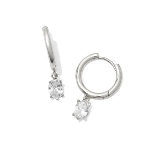 Cailin Single Stone Huggie Earrings