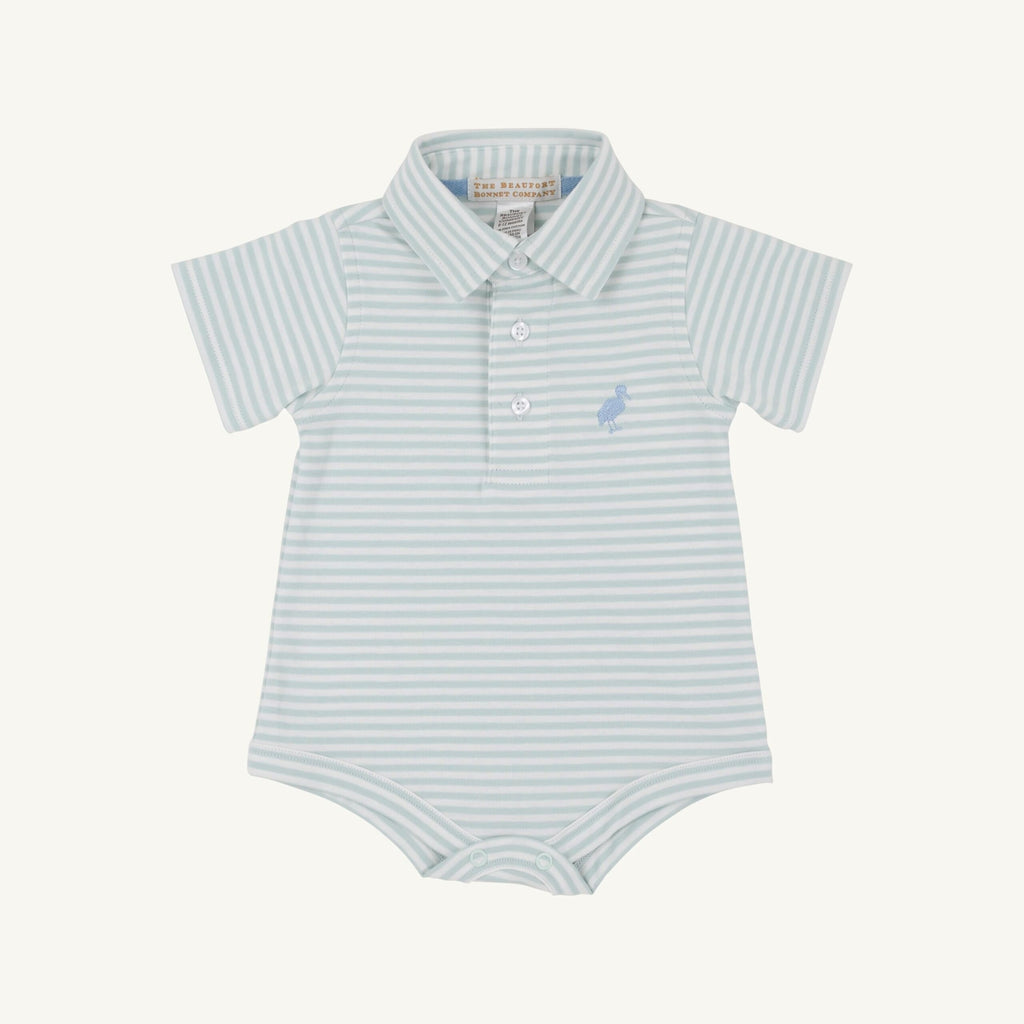 Prim and Proper Polo SS-Pima Onesie