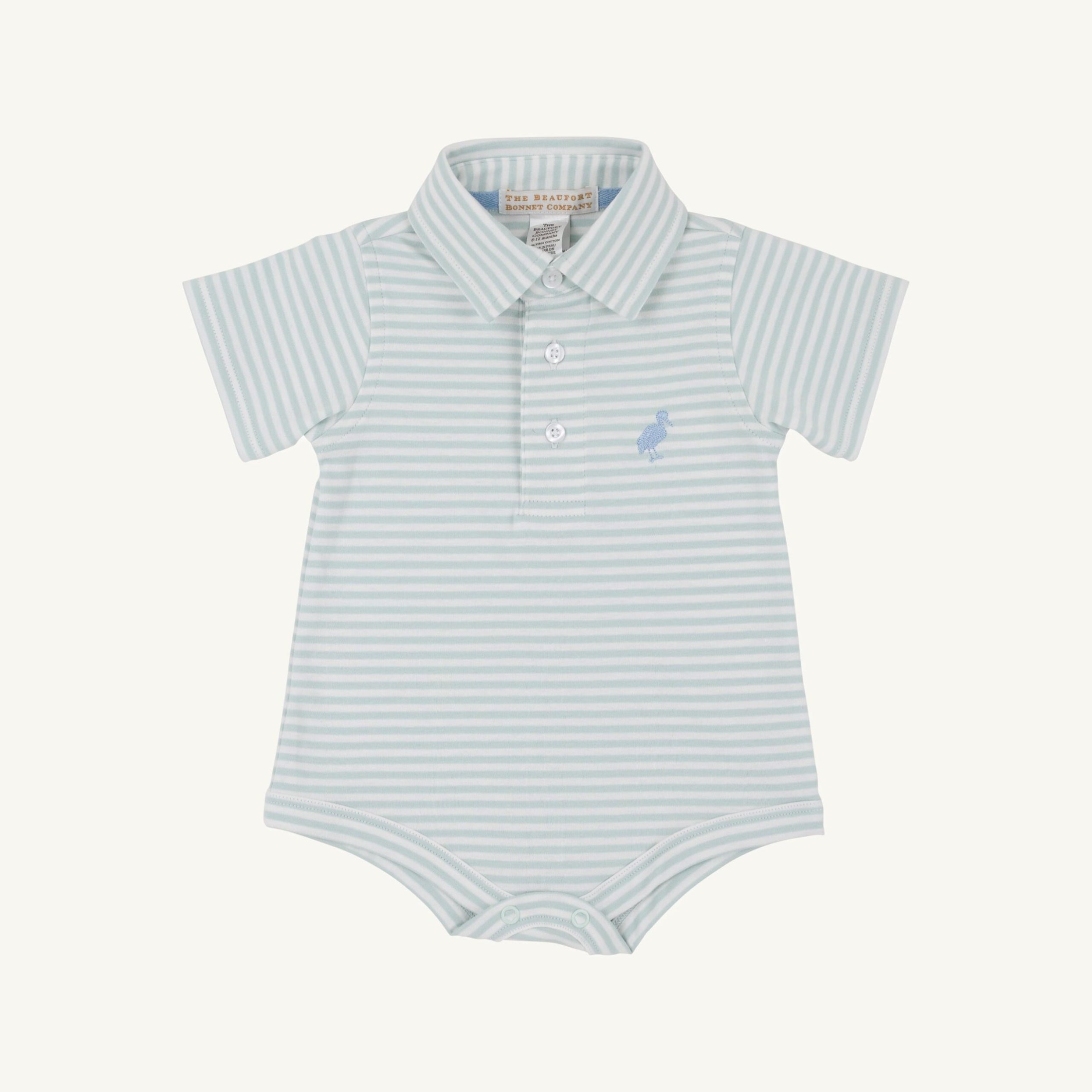 Prim and Proper Polo SS-Pima Onesie