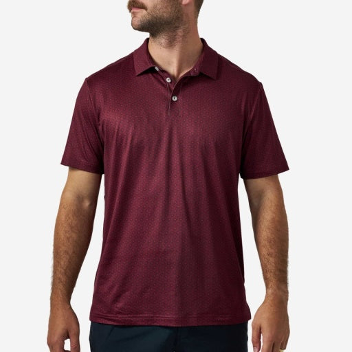 Performance Polo - Vintage Helmets - Maroon