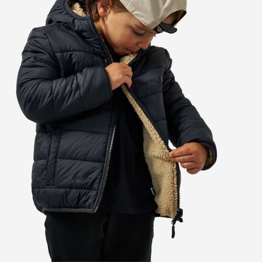 Youth Mountain Fleece - Reversible Hoodie Jacket - Tan - image 3
