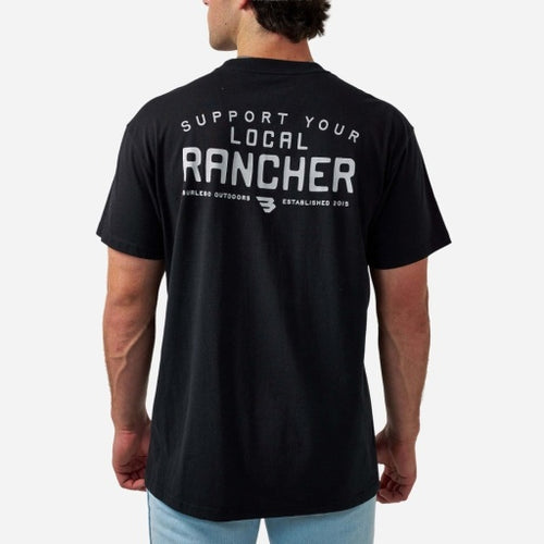 Adult Short Sleeve Tee - Local Rancher - Black