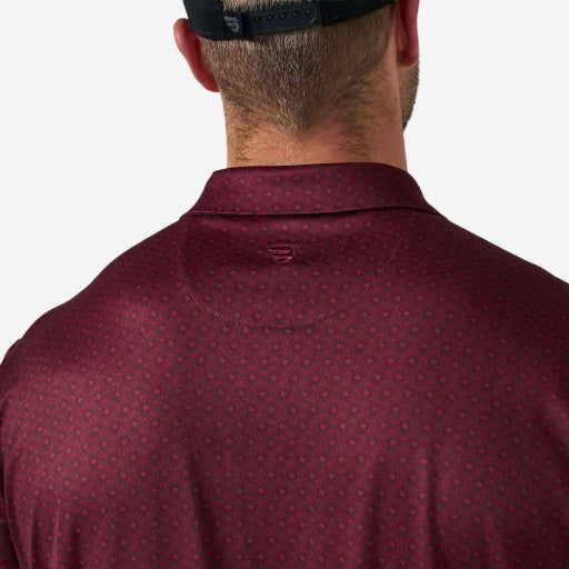 Performance Polo - Vintage Helmets - Maroon