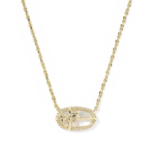 Elisa Bow Short Pendant Necklace