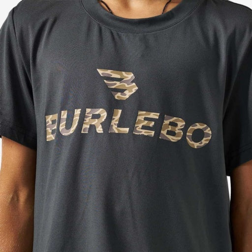 Youth Go To Tee - Flying B Logo - Gun Metal Grey & Gauge Camo