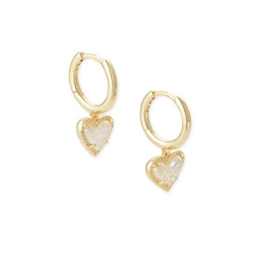Ari Heart Huggie Earrings