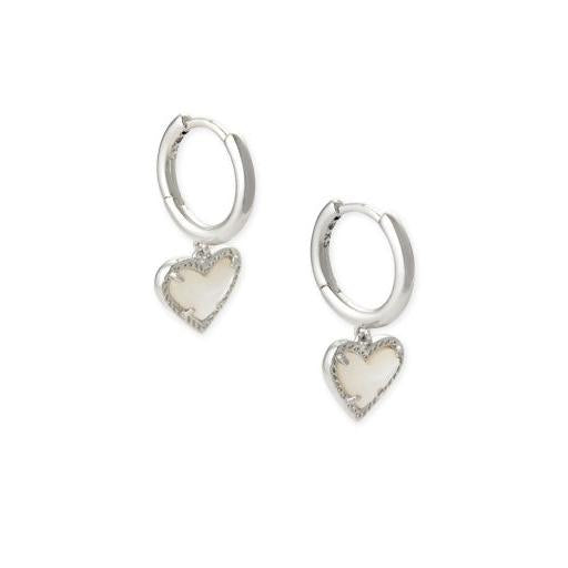 Ari Heart Huggie Earrings