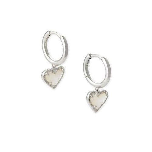 Ari Heart Huggie Earrings