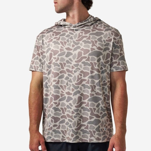 Short Sleeve Performance Hoodie - Classic Deer Camo