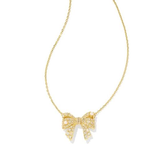 Krista Bow Short Pendant Necklace