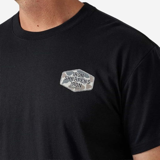 Short Sleeve Tee - Iron Sharpens Iron - Black