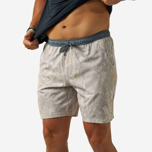 BURLEBO men's Drifter Camo athletic shorts — 7-inch inseam