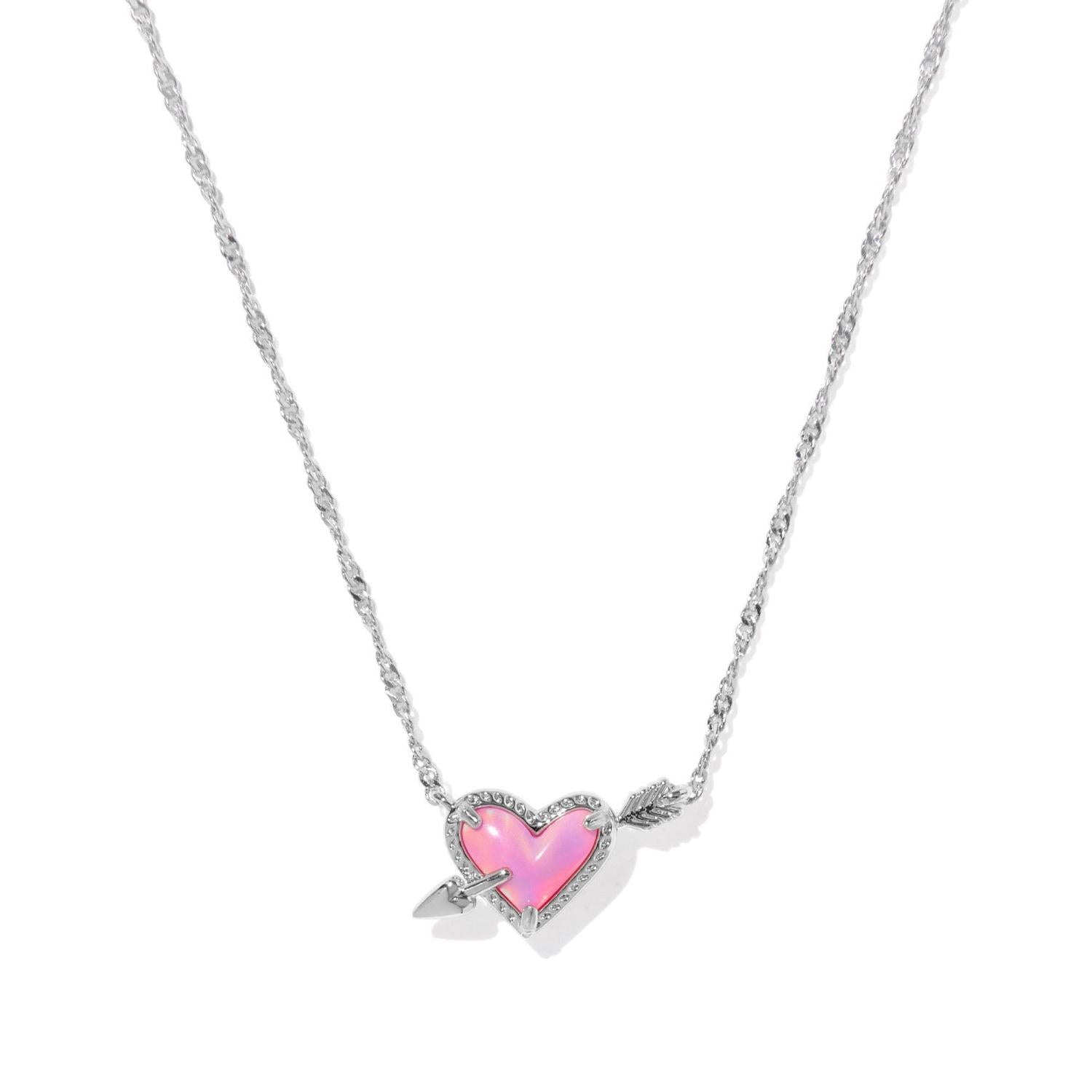 Ari Heart Arrow Short Pendant Necklace
