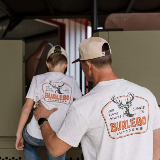 Burlebo Adult Short Sleeve Tee - Big Game Hunts - Oatmeal