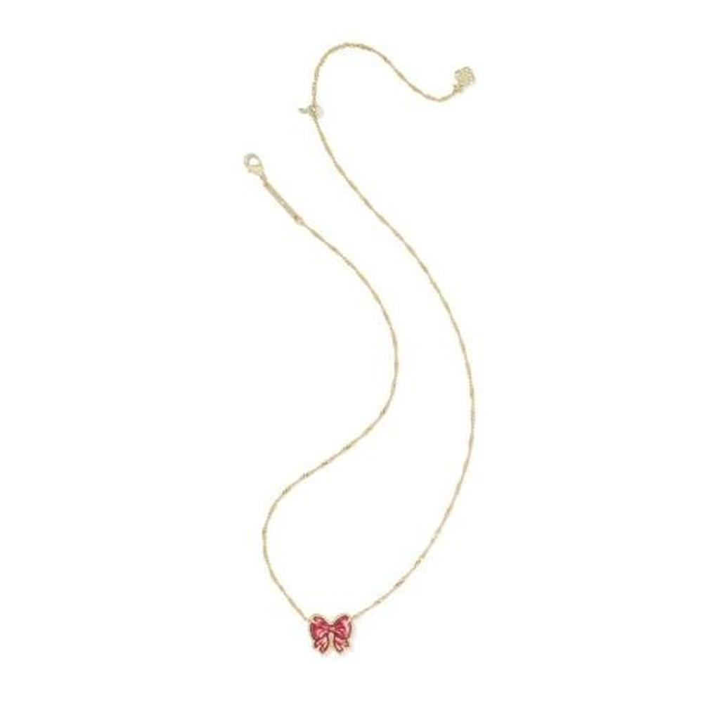 Haley Bow Short Pendant Necklace