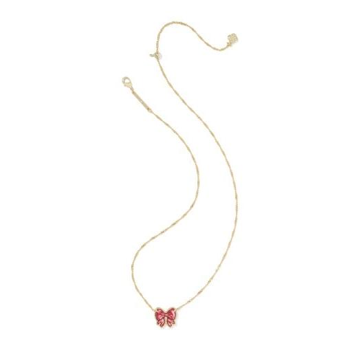 Haley Bow Short Pendant Necklace