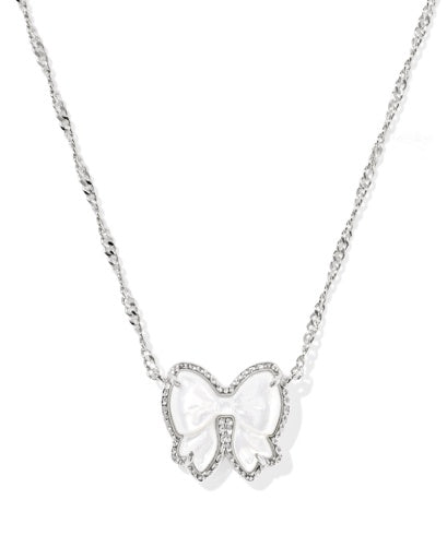 Haley Bow Short Pendant Necklace
