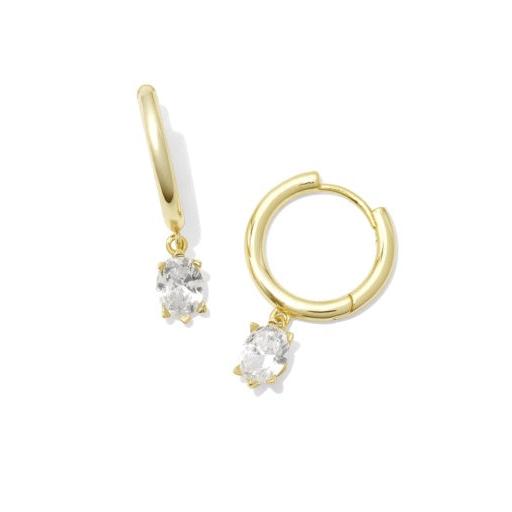 Cailin Single Stone Huggie Earrings