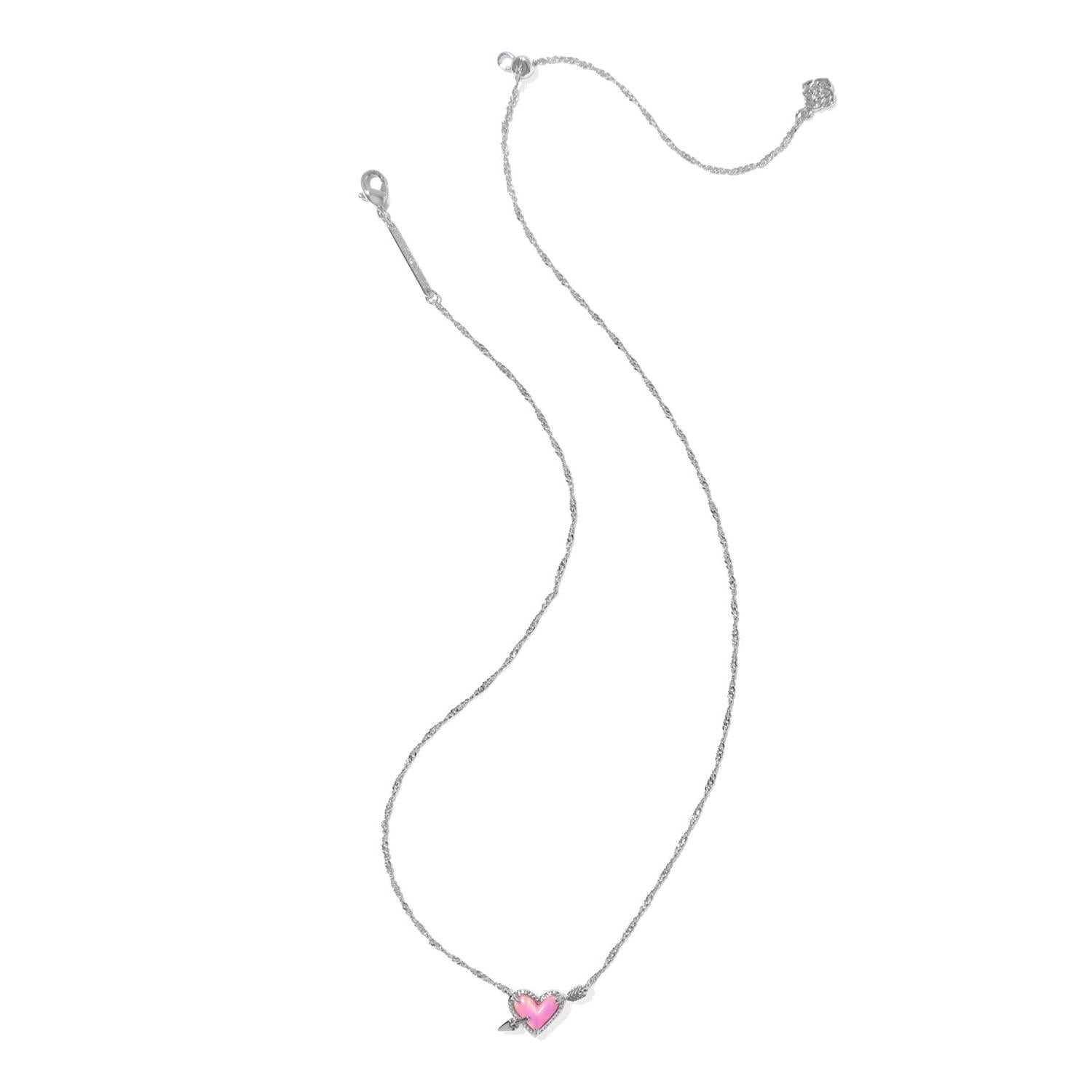 Ari Heart Arrow Short Pendant Necklace