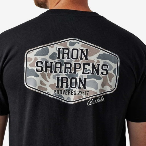 Short Sleeve Tee - Iron Sharpens Iron - Black