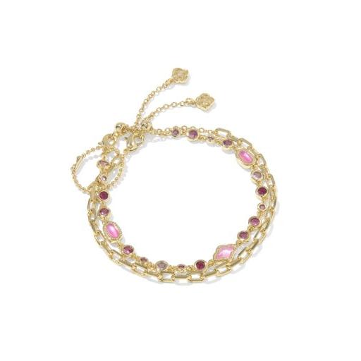 Mini Elisa Abbie Set Of 2 Delicate Chain Bracelets