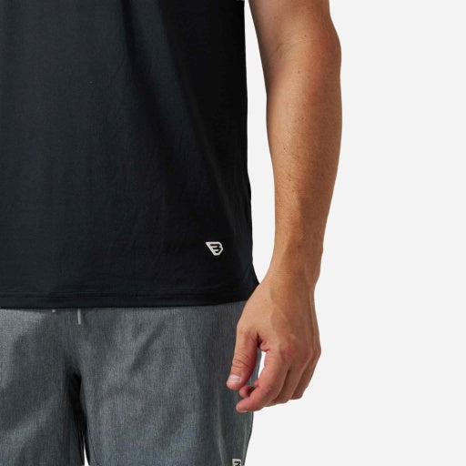 Go To Tee - Flying B Logo - Black And Classic Deer Camo