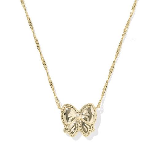 Haley Bow Short Pendant Necklace